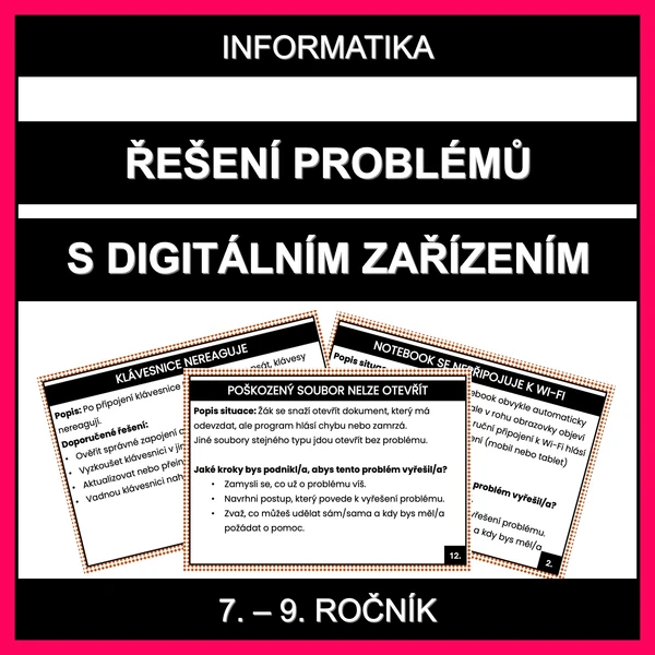 Řešení problémů s digitálním zařízením