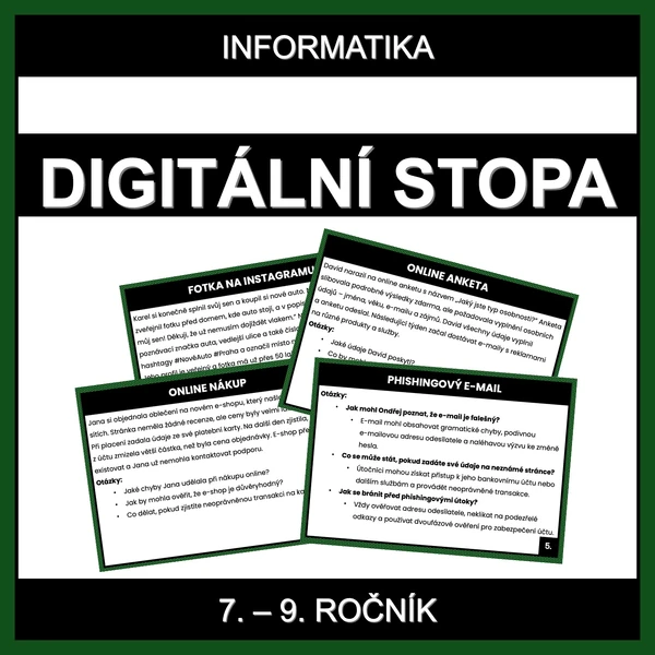 Digitální stopa - situace