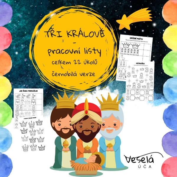 TŘI KRÁLOVÉ- pracovní listy