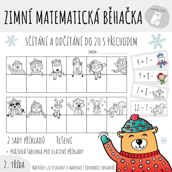 Zimní matematická běhačka