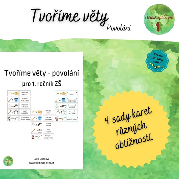Tvoříme věty - povolání