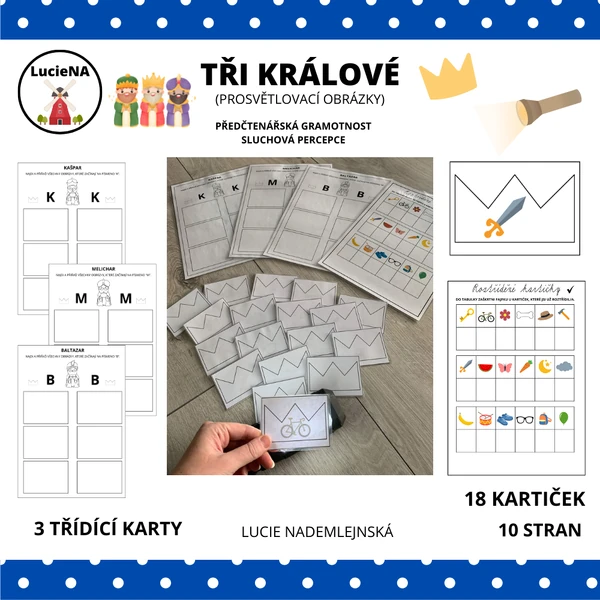 TŘI KRÁLOVÉ - PROSVĚTLOVACÍ OBRÁZKY