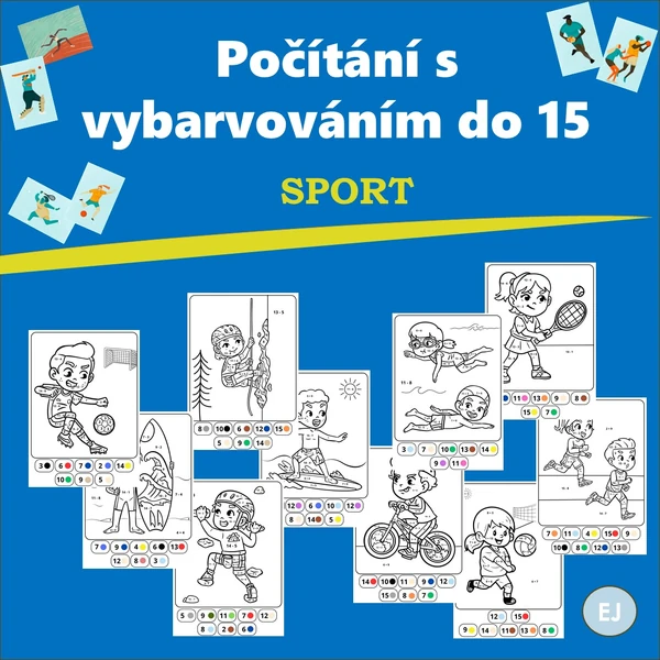 Počítání s vybarvováním do 15