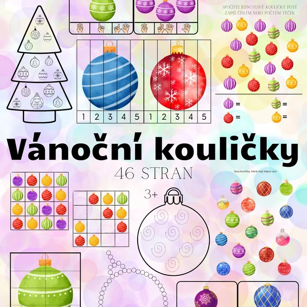 Vánoční kouličky - 46 stran materiálů