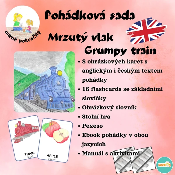 Pohádková sada Grumpy train / mírně pokročilý