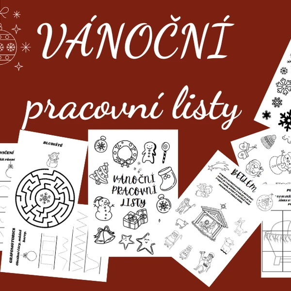 VÁNOČNÍ pracovní listy