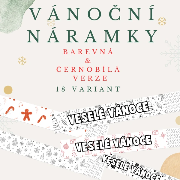 Vánoční náramky 