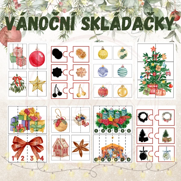 VÁNOČNÍ SKLÁDAČKY