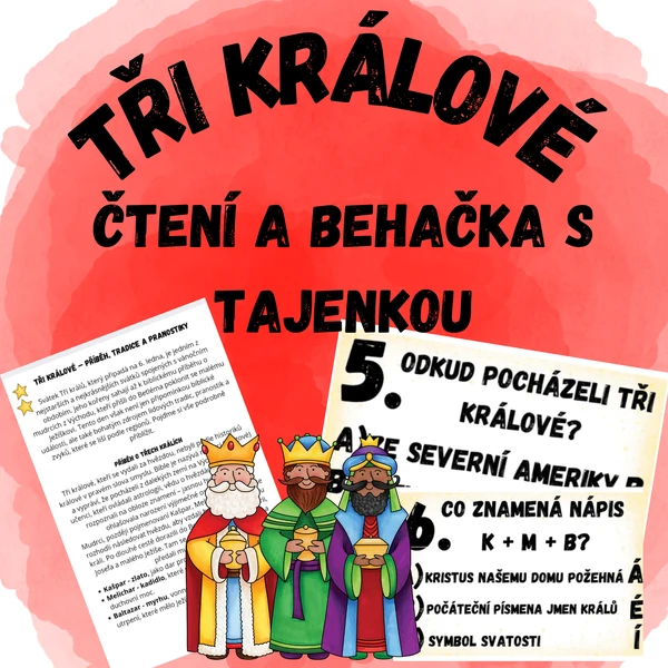 Tři králové - čtení a běhačka s tajenkou