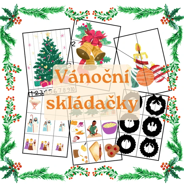 Vánoční skládačky - 3-6 let