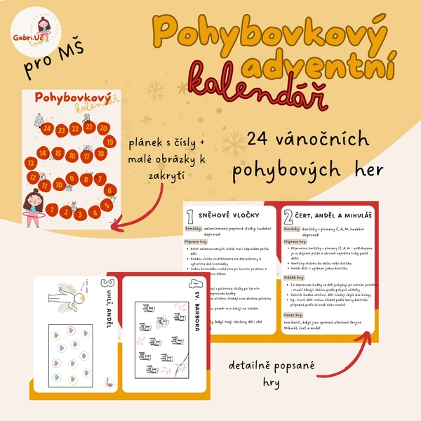 Pohybovkový ADVENTNÍ kalendář
