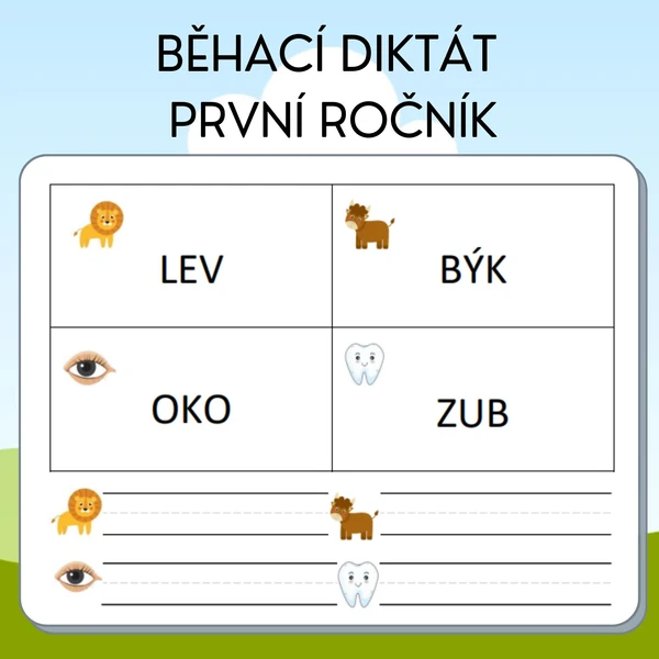 Běhací diktát - první ročník