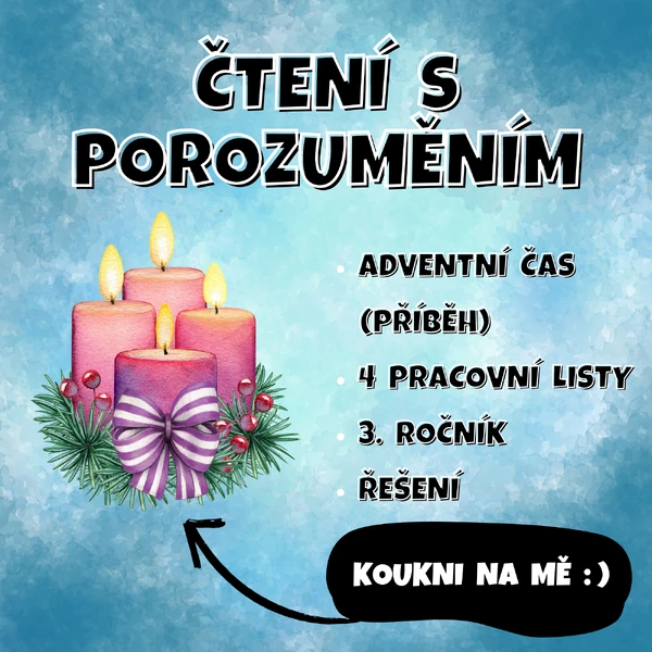 ČTENÍ s porozuměním - Adventní čas 3. ročník
