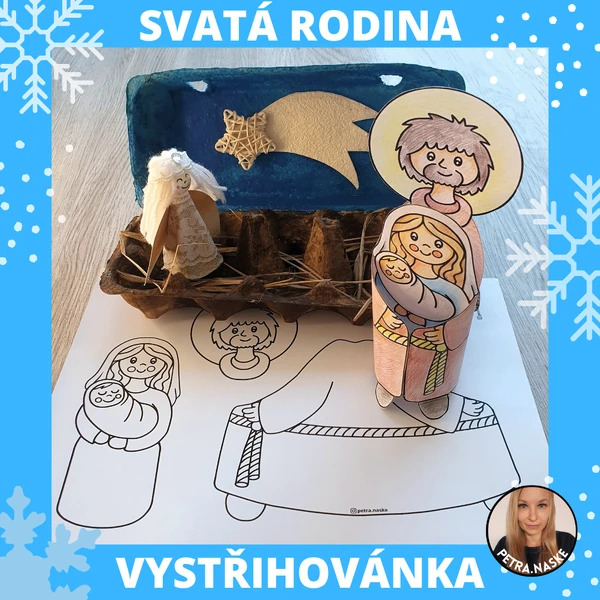 Sv. rodina - vystřihovánka a světýlko