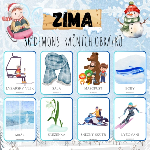 Demonstrační obrázky - zima