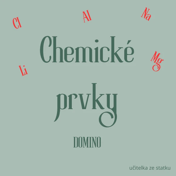Chemické prvky - domino