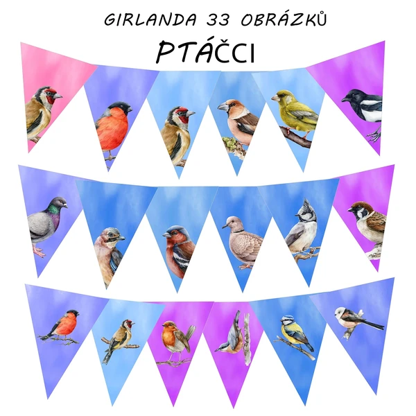 GIRLANDA PTÁČCI