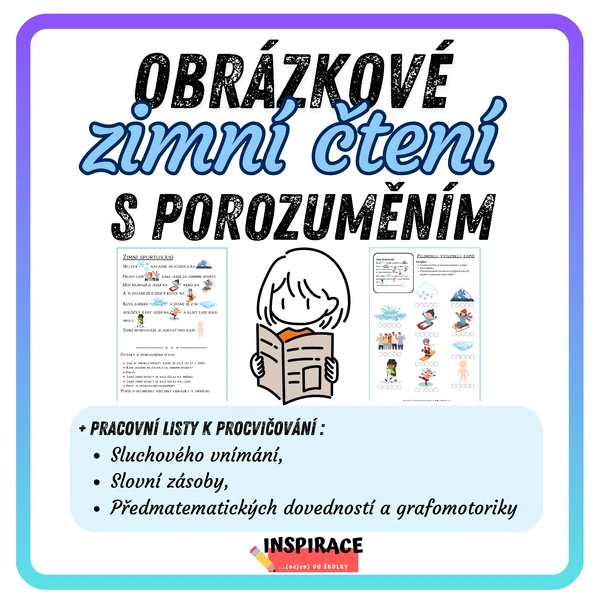 Obrázkové ZIMNÍ čtení s porozuměním