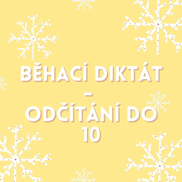 Běhací diktát - odčítání do 10