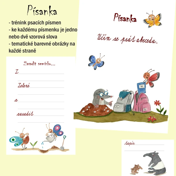 Písanka s obrázky