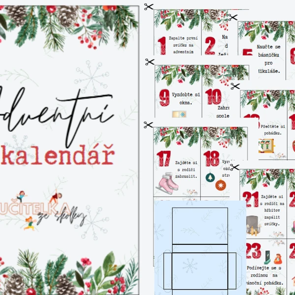 Adventní kalendář - karty