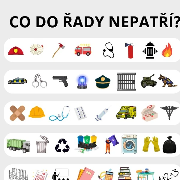 Co do řady nepatří? POVOLÁNÍ