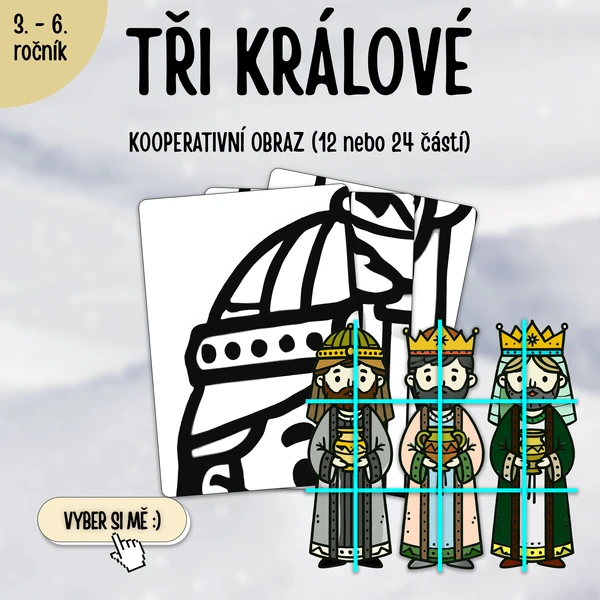 Tři králové: kooperativní obraz a volitelné úkoly (12 nebo 24 částí)