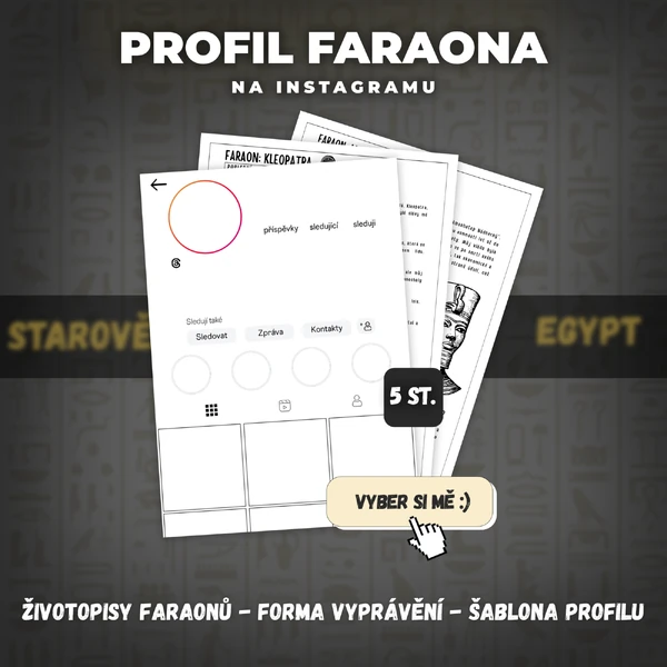 Starověký Egypt: Instagramové profily faraonů