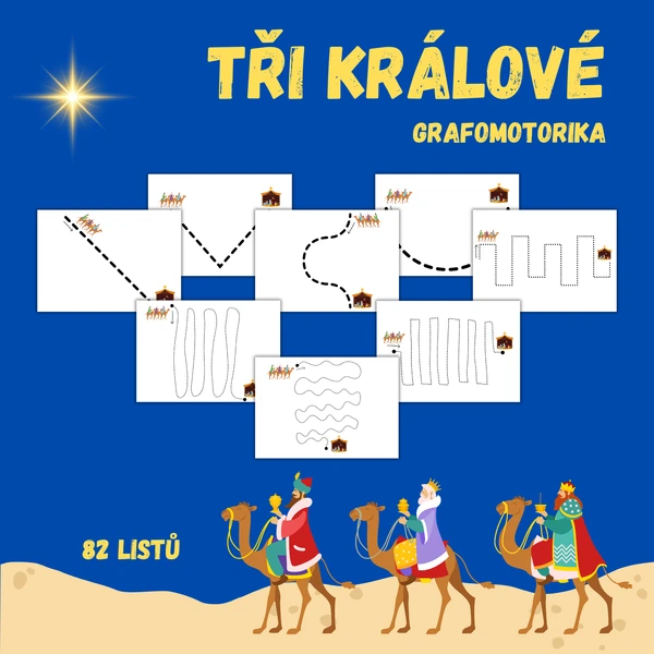 TŘI KRÁLOVÉ - grafomotorika