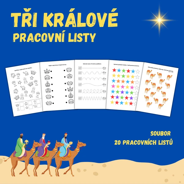 TŘI KRÁLOVÉ - pracovní listy