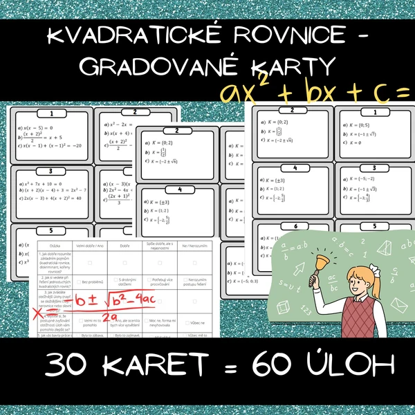 Řešení kvadratických rovnic - gradované