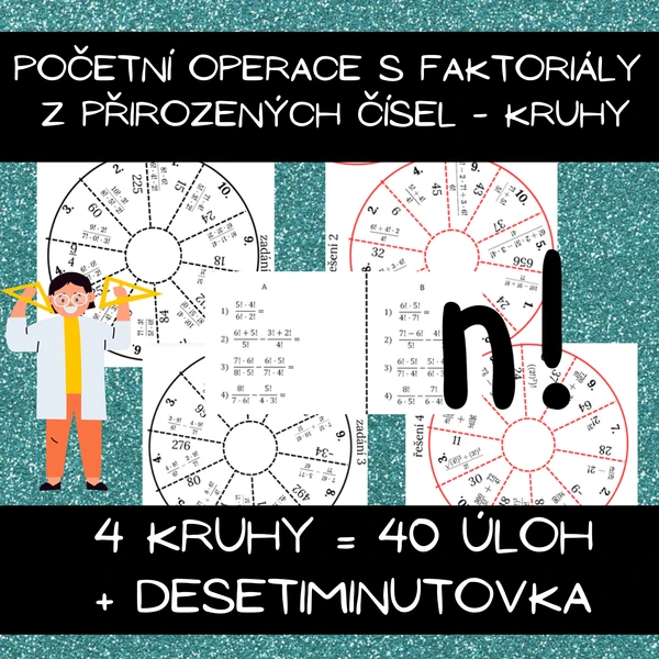 Početní operace s faktoriály z přirozených čísel