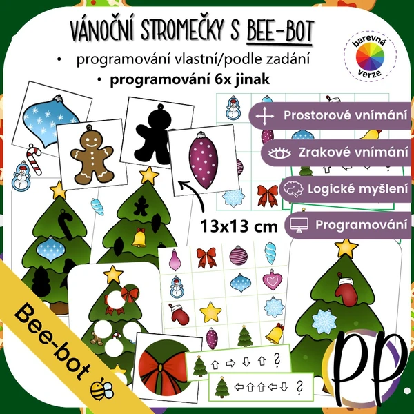 Vánoční stromečky s Bee-bot