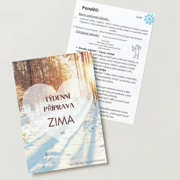 Týdenní příprava - zima (leden)
