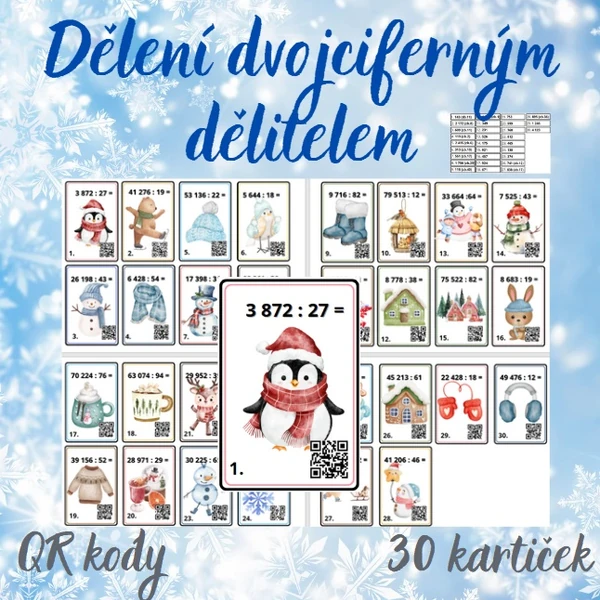 Dělení dvojciferným dělitelem - ZIMA