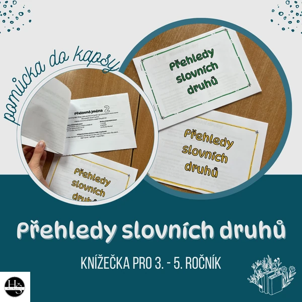 Přehledy slovních druhů pro 3. - 5. třídu