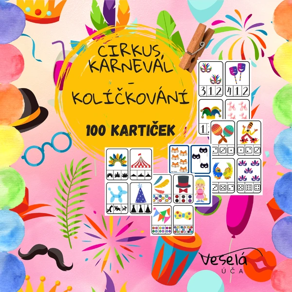 KARNEVAL, CIRKUS- kolíčkování