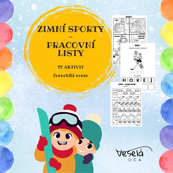 ZIMNÍ SPORTY- pracovní listy