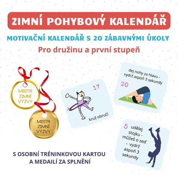 Zimní pohybový kalendář