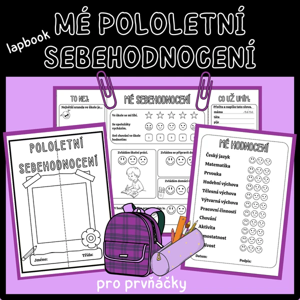 Mé pololetní sebehodnocení - pro prvňáčky