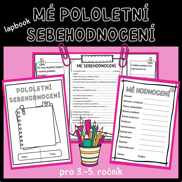 Mé pololetní sebehodnocení - 1. stupeň