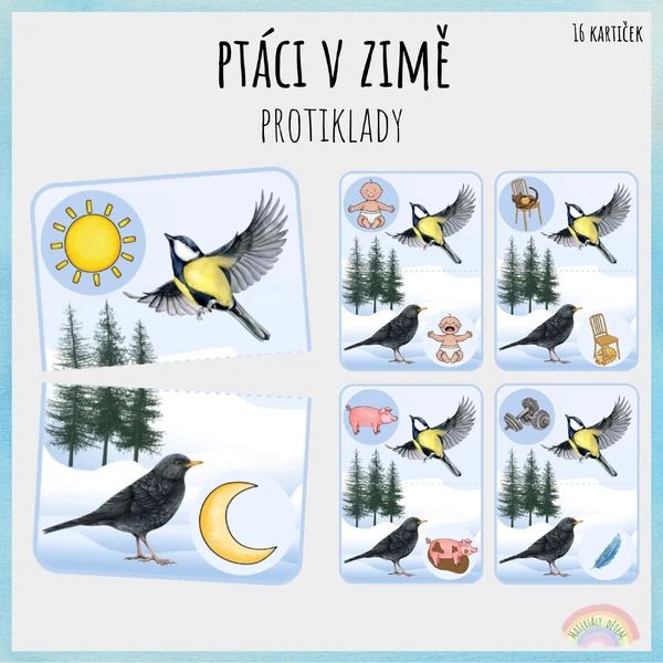 Ptáci v zimě, protiklady
