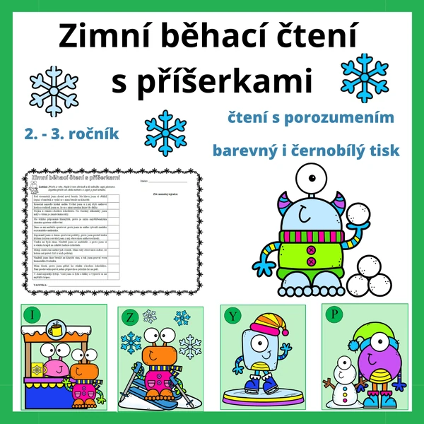 Zimní běhací čtení s příšerkami