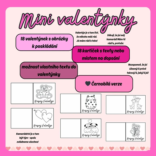 MINI VALENTÝNKY