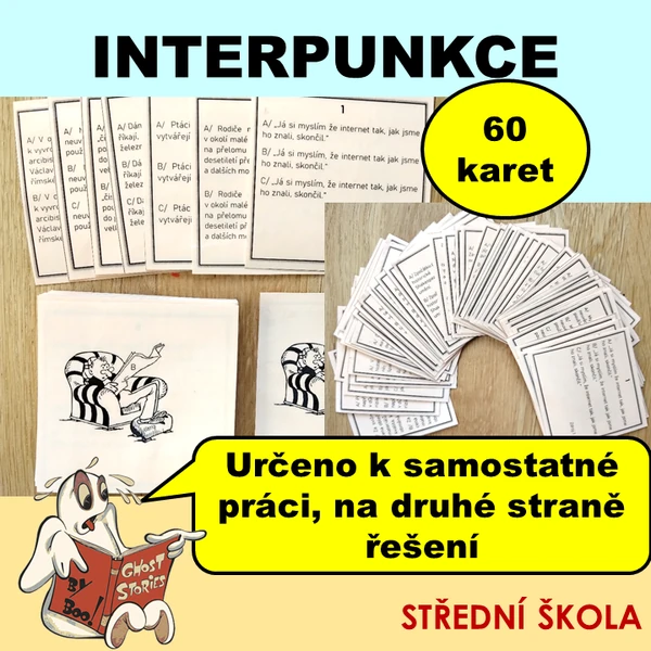 Interpunkce - kartičky