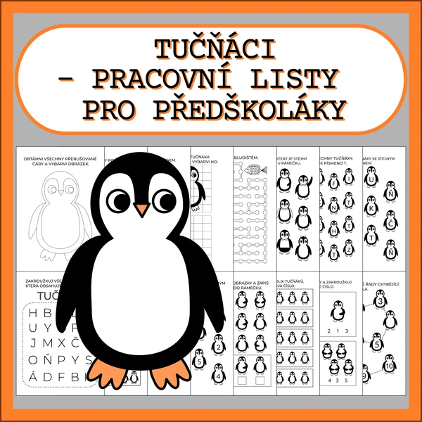 TUČŇÁCI - PRACOVNÍ LISTY PRO PŘEDŠKOLÁKY
