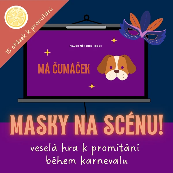 Masky na scénu - veselá hra k promítání během karnevalu