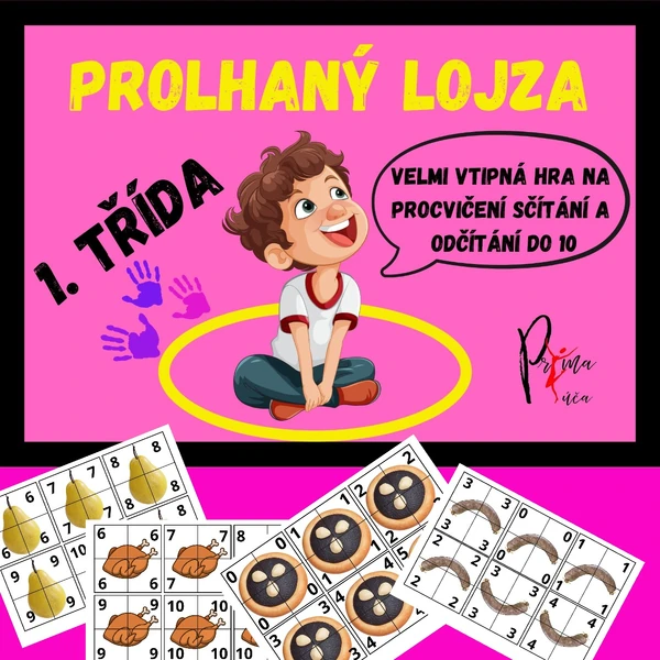 SČÍTÁNÍ A ODČÍTÁNÍ DO 10 ULHANÝ LOJZA - ORIGINÁLNÍ ZÁBAVNÁ HRA MIMO LAVICE 
