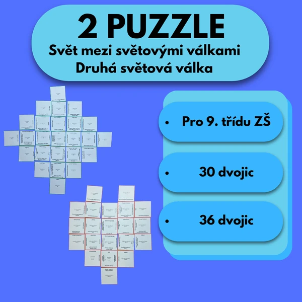 2 Puzzle - Svět mezi světovými válkami a Druhá světová válka