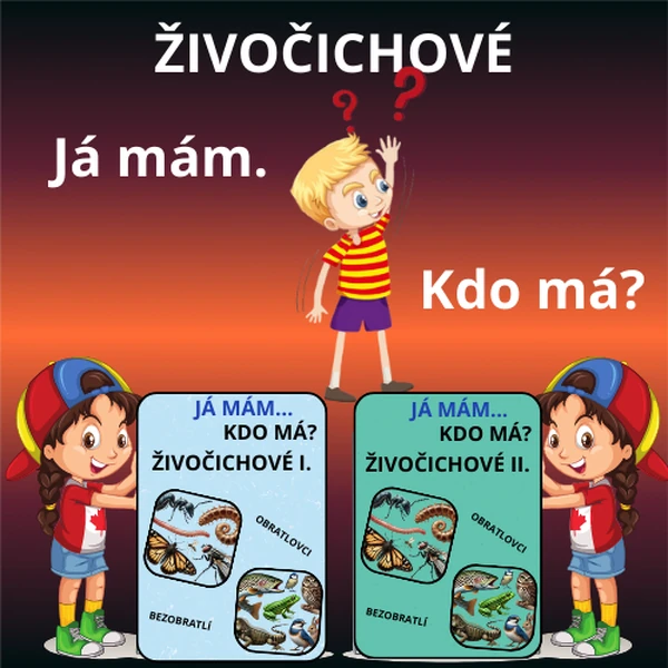 Živočichové - mix obratlovců a bezobratlých